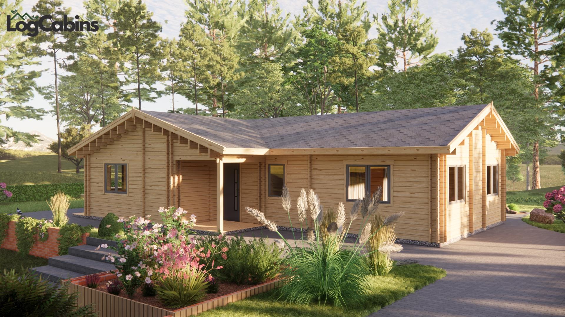 LT-001.... Premium log cabins for sale Ireland with free delivery and 10-year anti-rot guarantee.