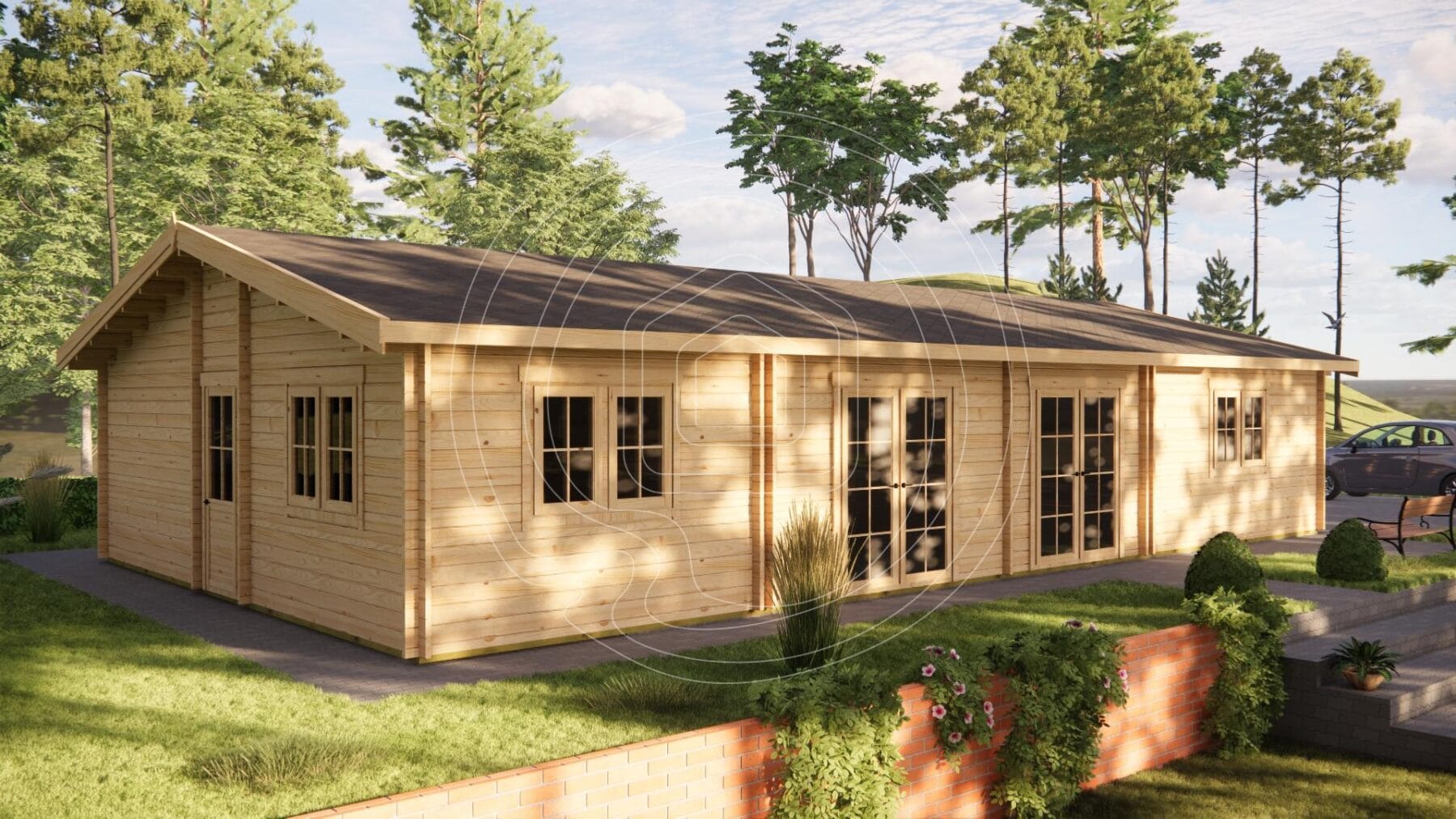 Residential log cabins Ireland with free delivery and installation