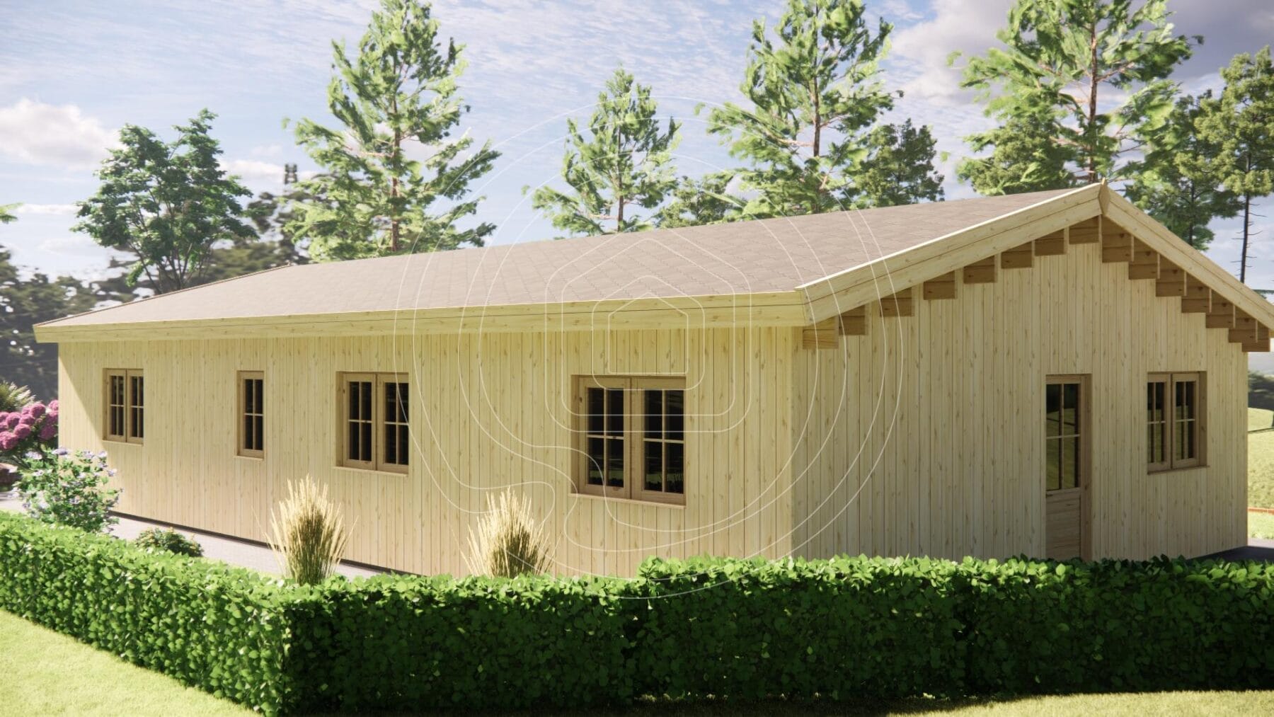 Eco-friendly residential log home for year-round living Ireland