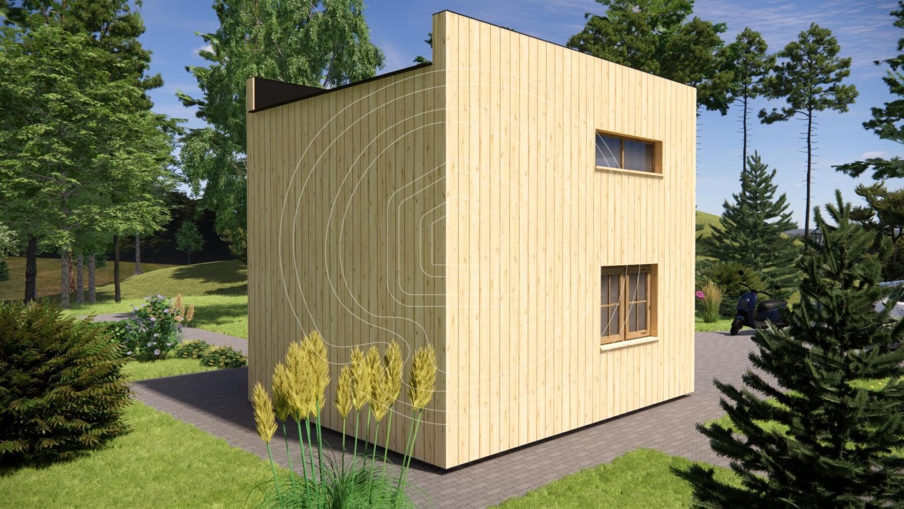 Weather-resistant timber cladding for log cabins Ireland