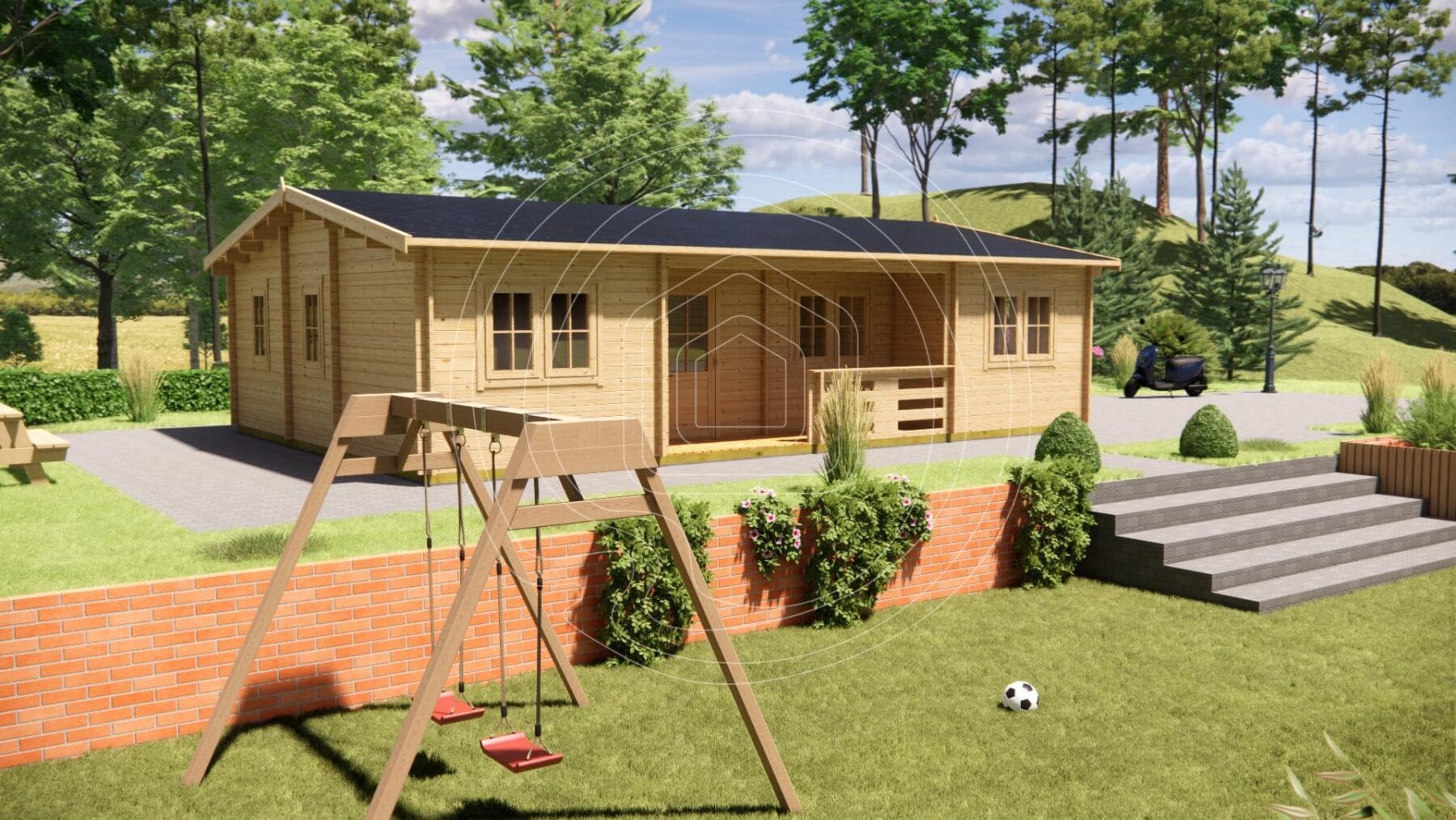 Premium residential log house for sale Ireland - Energy efficient