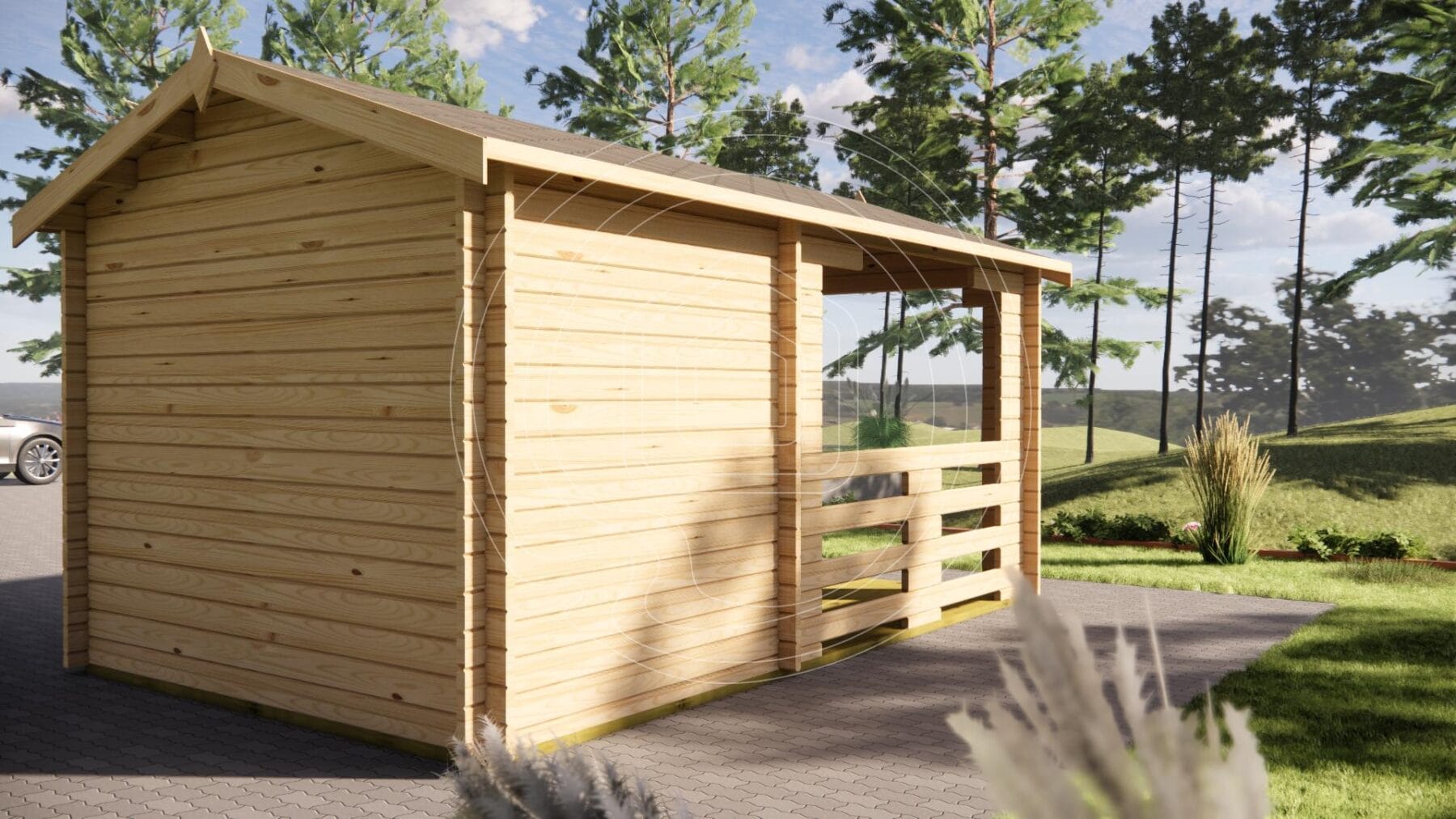 IR-008 | 13m² Garden Log Cabin Ireland | Office or Studio - Image 4
