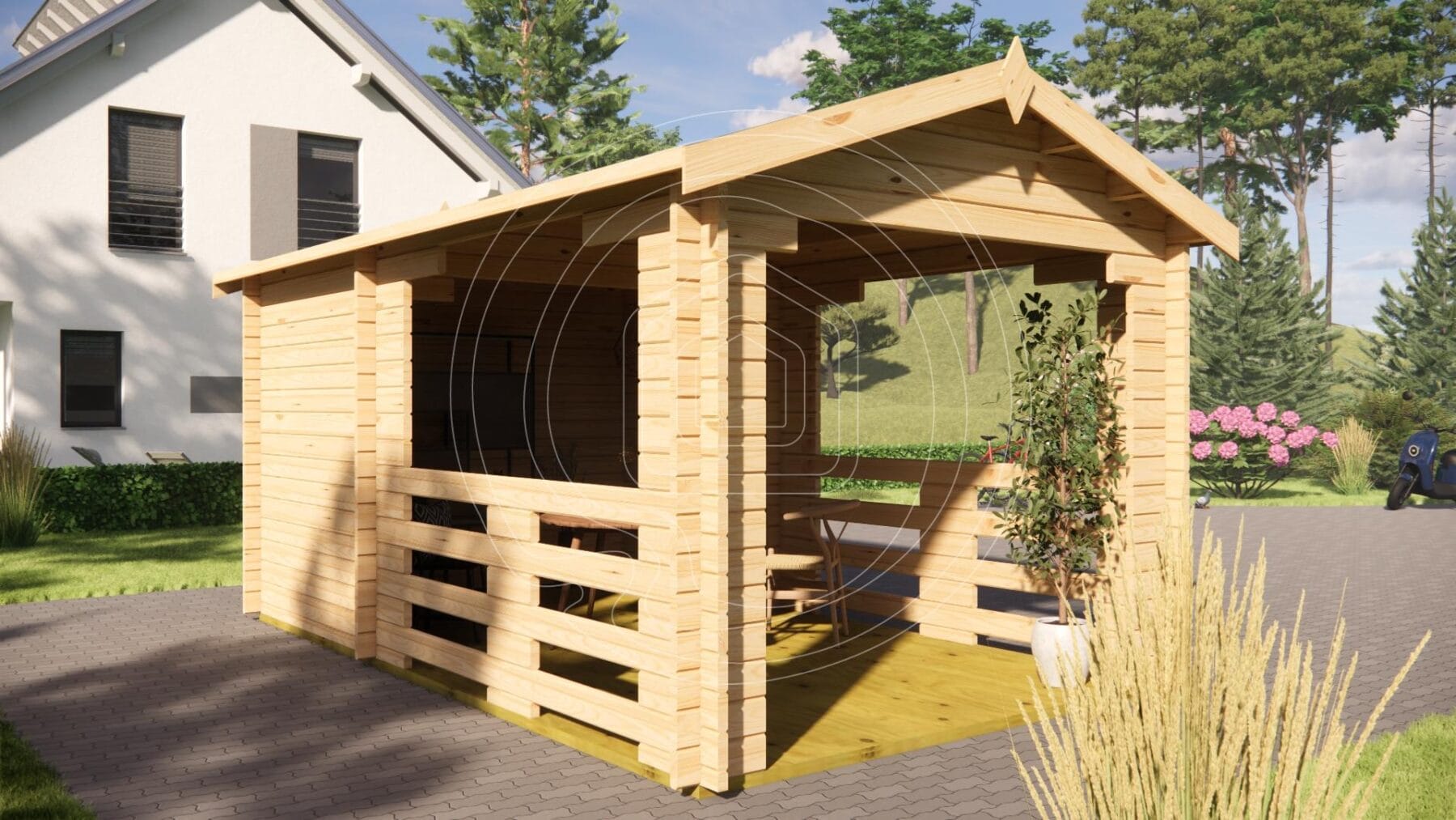IR-008 | 13m² Garden Log Cabin Ireland | Office or Studio - Image 5