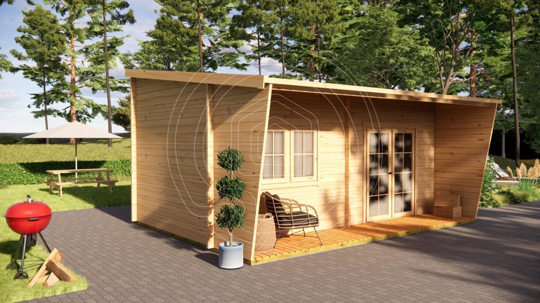 Small log cabin for storage
