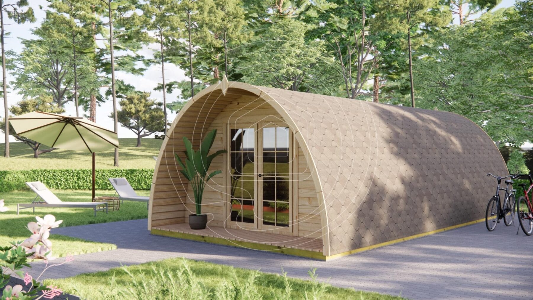 Modern glamping pod for holiday rental investment Ireland