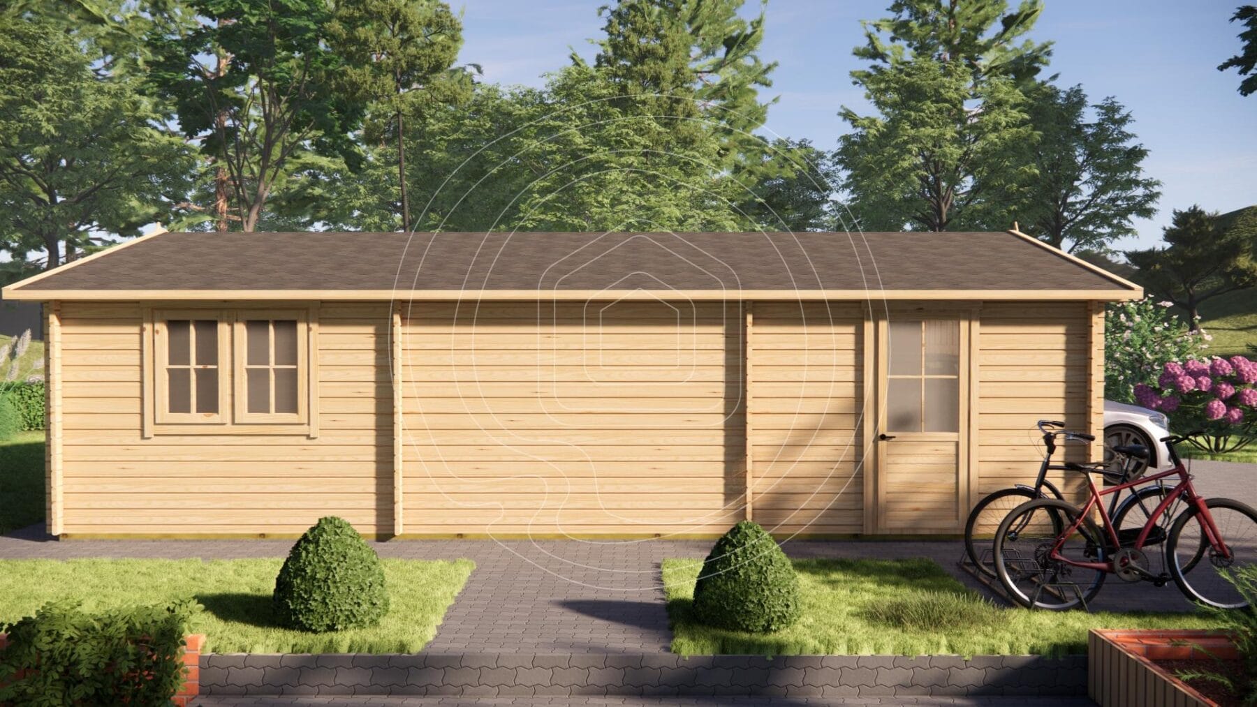Single timber garage floor plan and dimensions